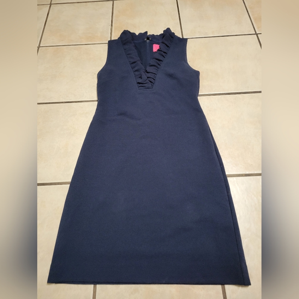 Lilly Pulitzer Navy Ruffled Mini Dress